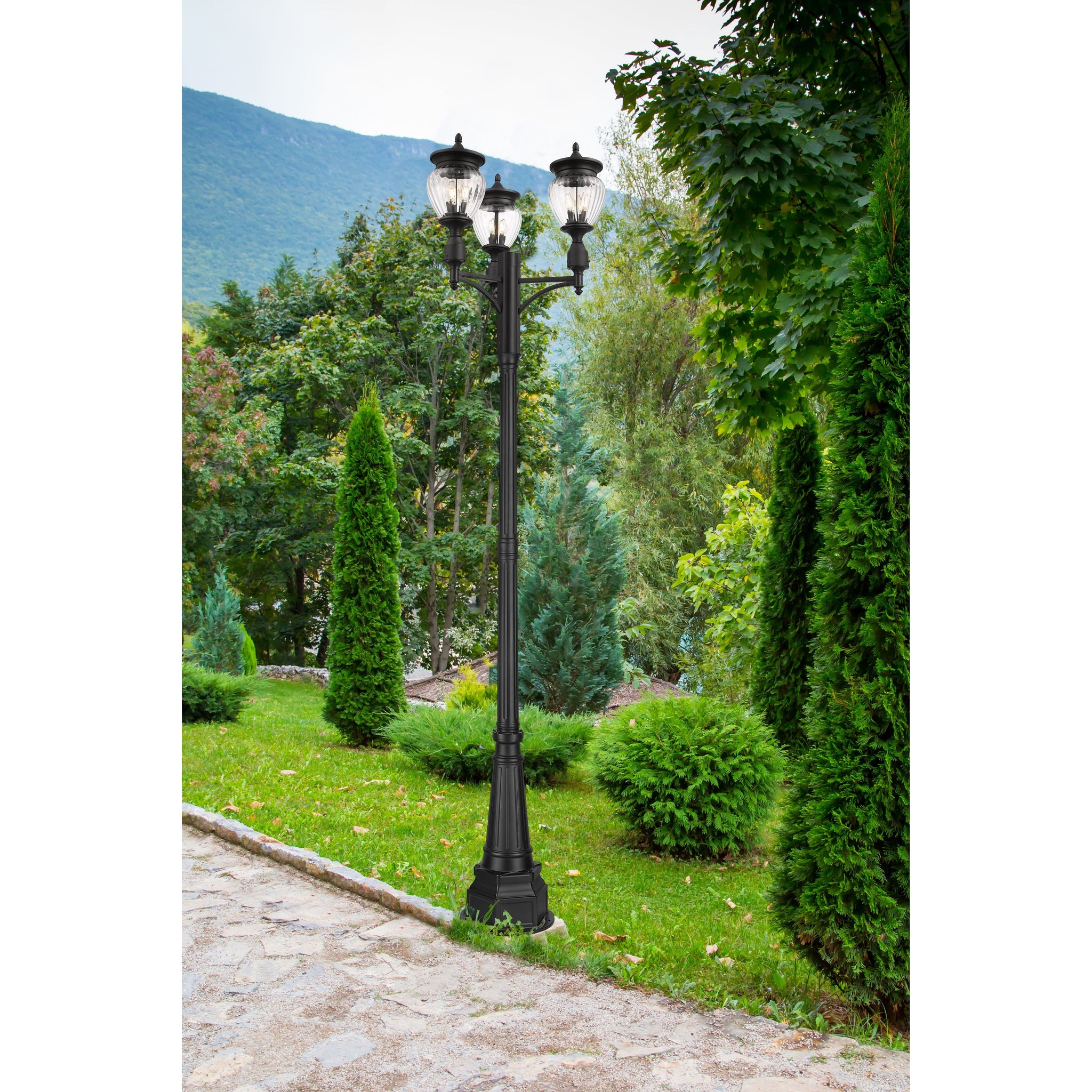 Davina 9-Light Outdoor Post Mounted Fixture