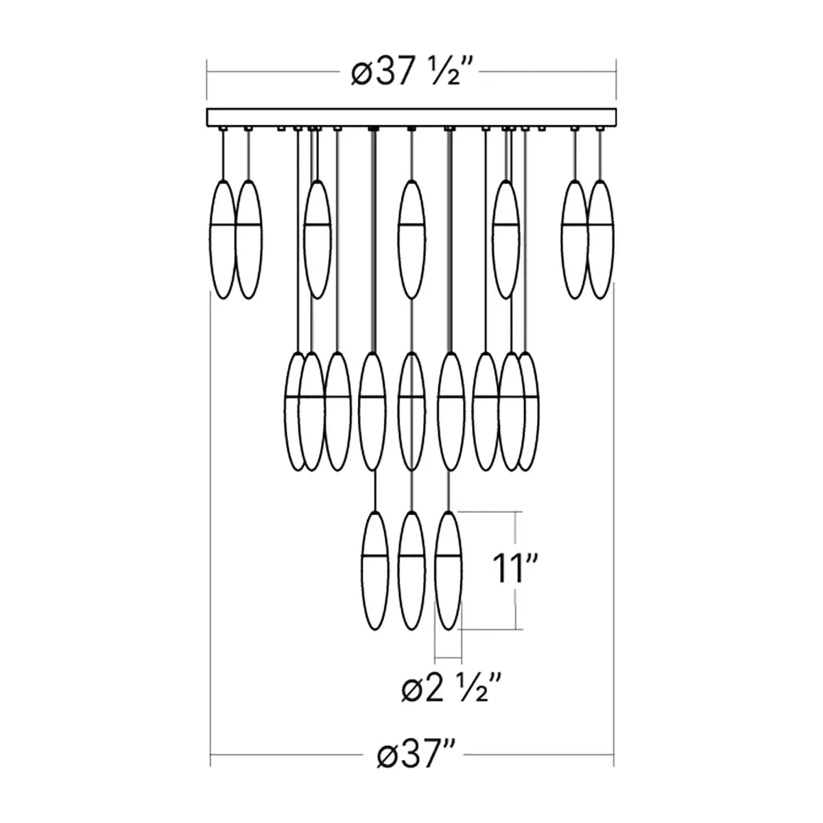 Sultana 24-Light Round Pendant