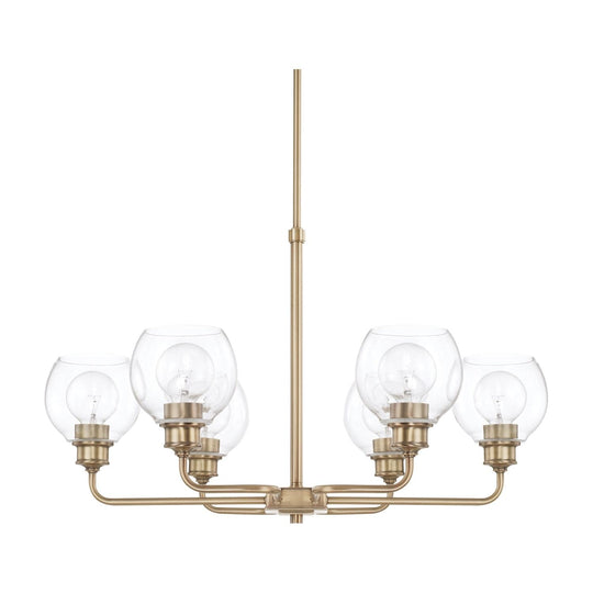 Mid Century 6-Light Chandelier