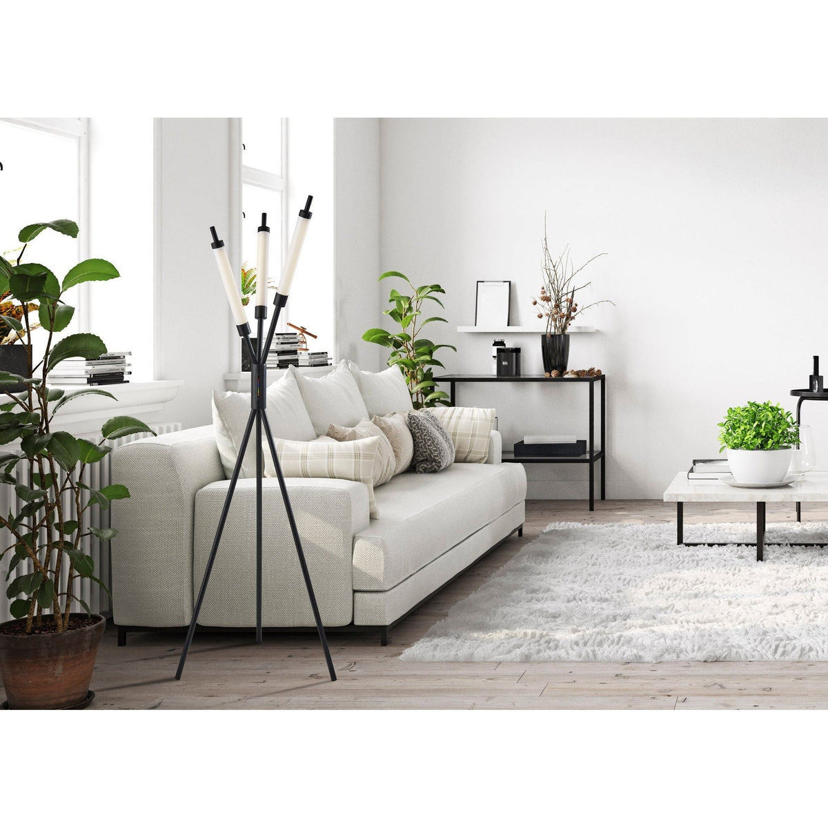 Collin LED Color Changing 3-Light Floor Lamp