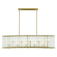 Glasbury 52" 10-Light Chandelier