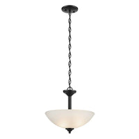 Jolie 15" 2-Light Convertible Inverted Pendant and Semi Flush