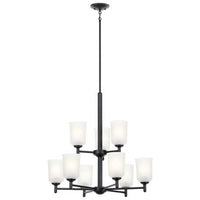 Shailene 26.5" 9-Light 2-Tier Chandelier