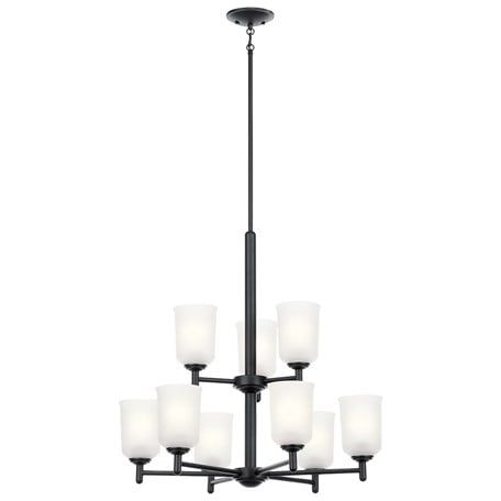 Shailene 26.5" 9-Light 2-Tier Chandelier