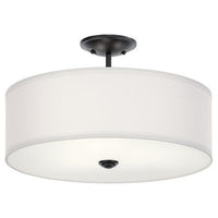 Shailene 18" 3-Light Round Semi Flush