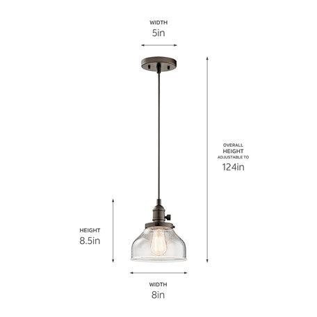 Avery 8.5" 1-Light Bell Mini Pendant