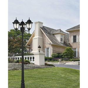 Central Square 91" High 3-Light Outdoor Post Light