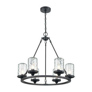 Torch 26" Wide 6-Light Outdoor Pendant