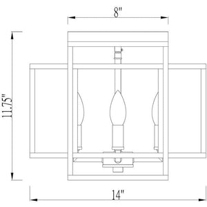 Titania 4-Light Flush Mount