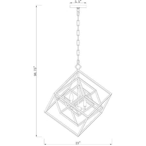 Euclid 3-Light Chandelier