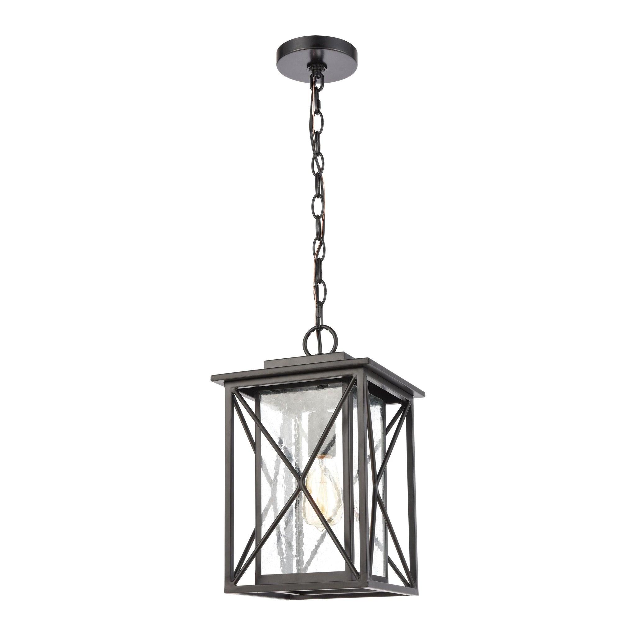 Carriage-Light 9" Wide 1-Light Outdoor Pendant