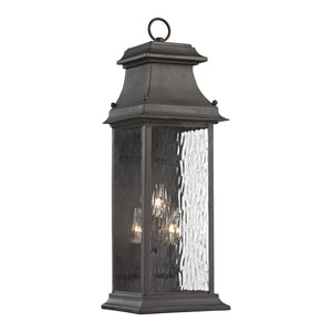 Forged Provincial 23" High 3-Light Outdoor Sconce
