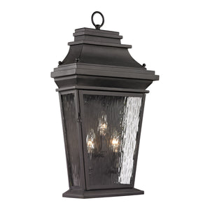 Forged Provincial 22" High 3-Light Outdoor Sconce
