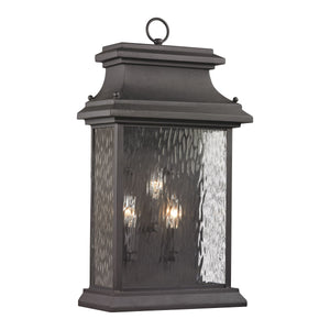 Forged Provincial 23" High 3-Light Outdoor Sconce