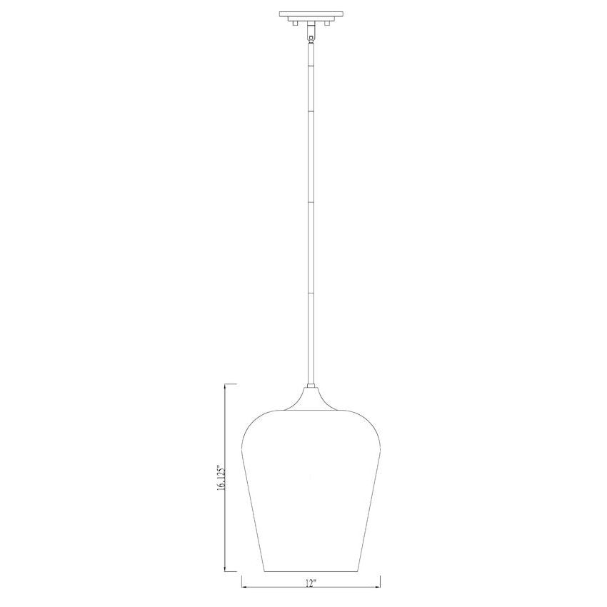 Joliet 1-Light 12" Pendant