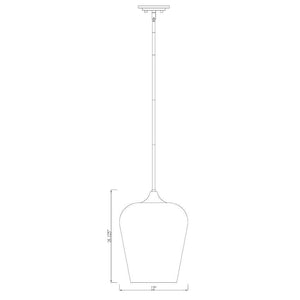 Joliet 1-Light 12" Pendant