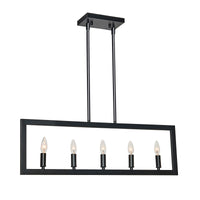 Carbon 5-Light Chandelier