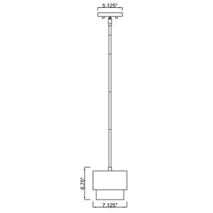 Counterpoint 1-Light 7.25" Pendant