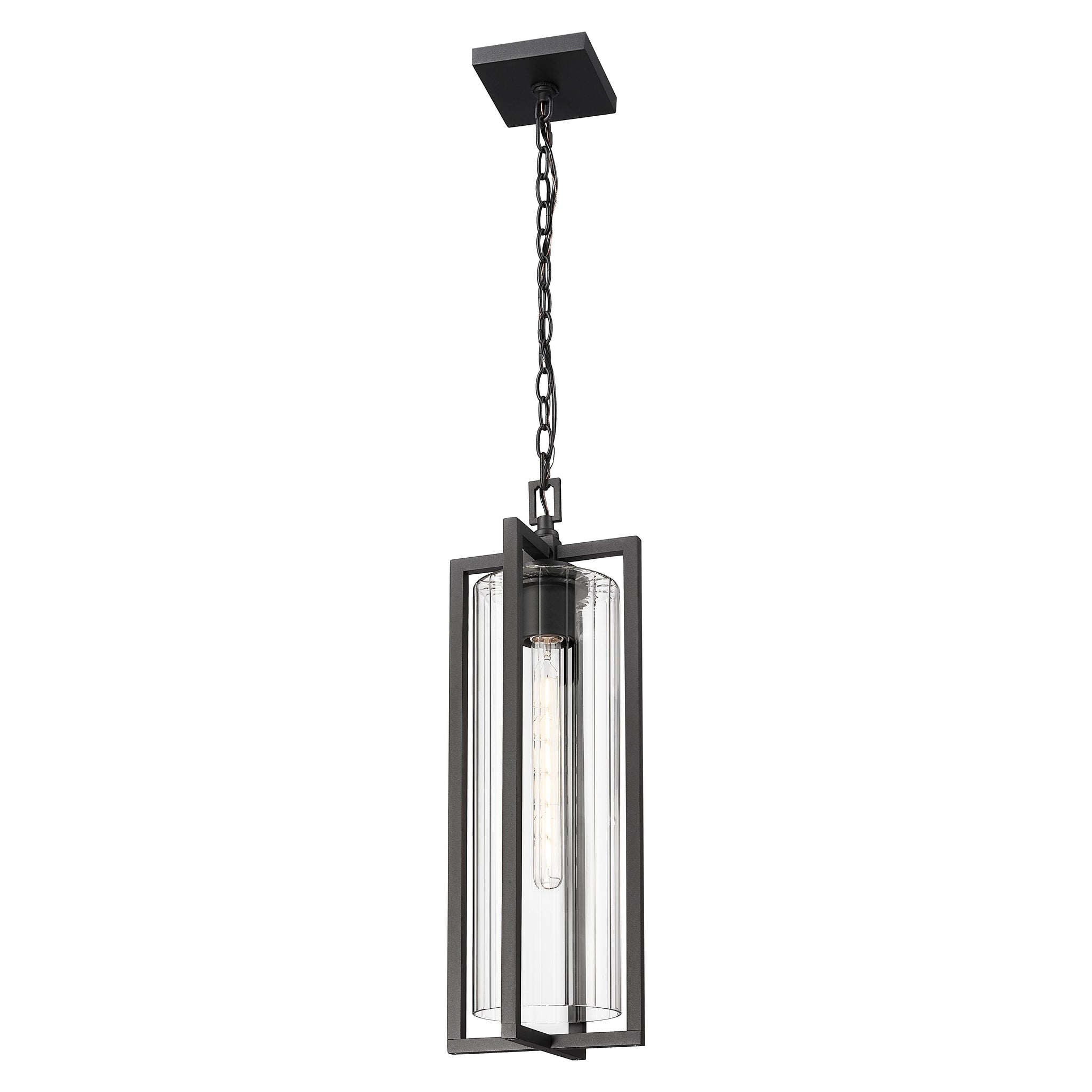 Aura 1-Light Outdoor Chain Mount Ceiling Fixture