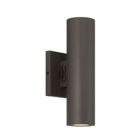 Kelley 2-Light LED 5CCT Cylinder Exterior Light