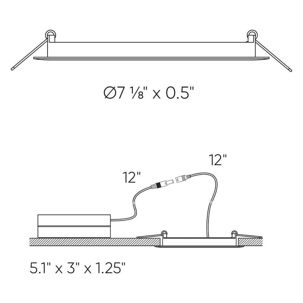 Excel 6" CCT Slim Round Recessed (Fire Rated)