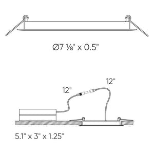 Excel 6" CCT Slim Round Recessed (Fire Rated)