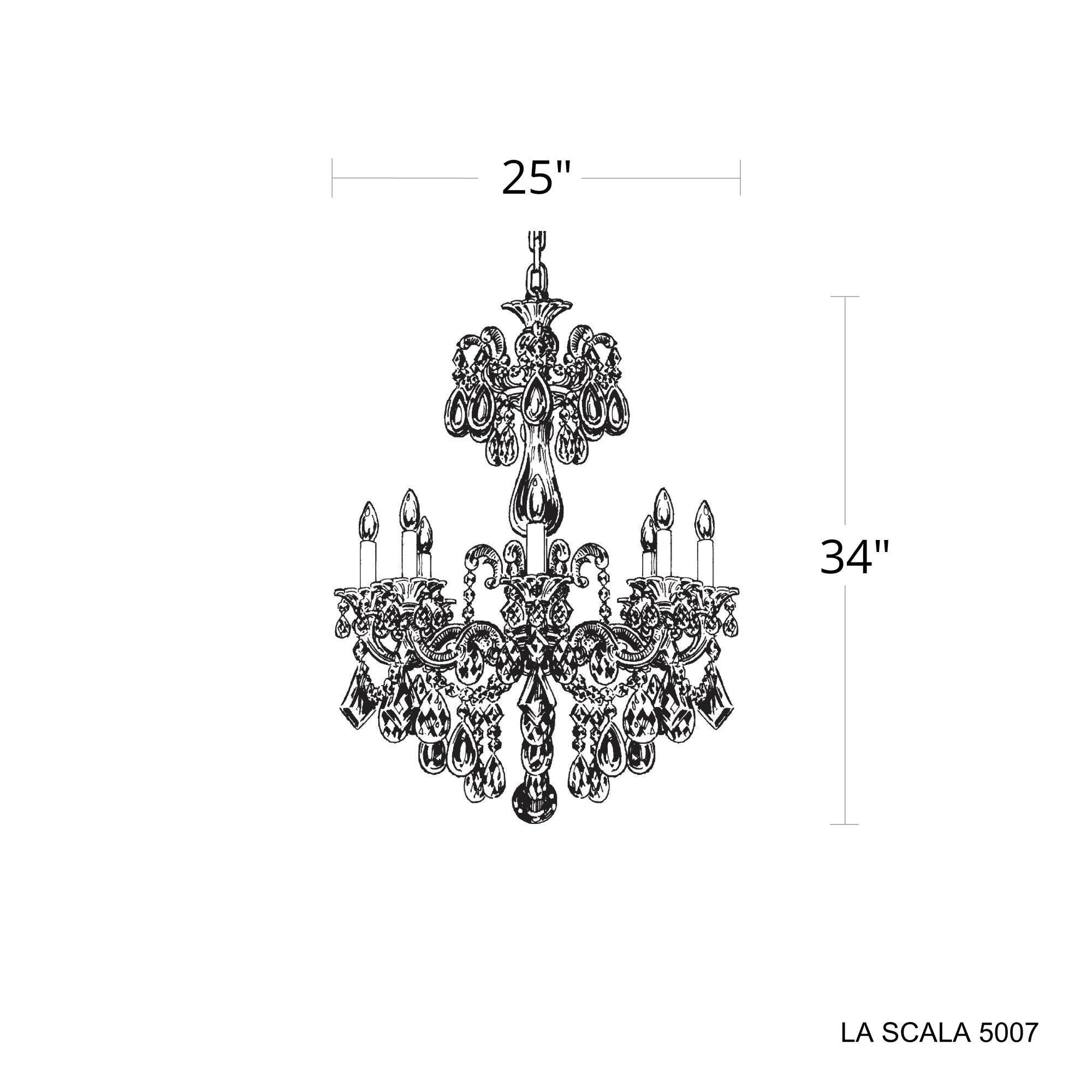 La Scala 8-Light Chandelier