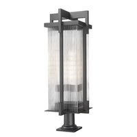 Fortis 3-Light Outdoor Pier Mounted Fixture