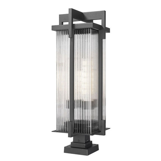 Fortis 3-Light Outdoor Pier Mounted Fixture