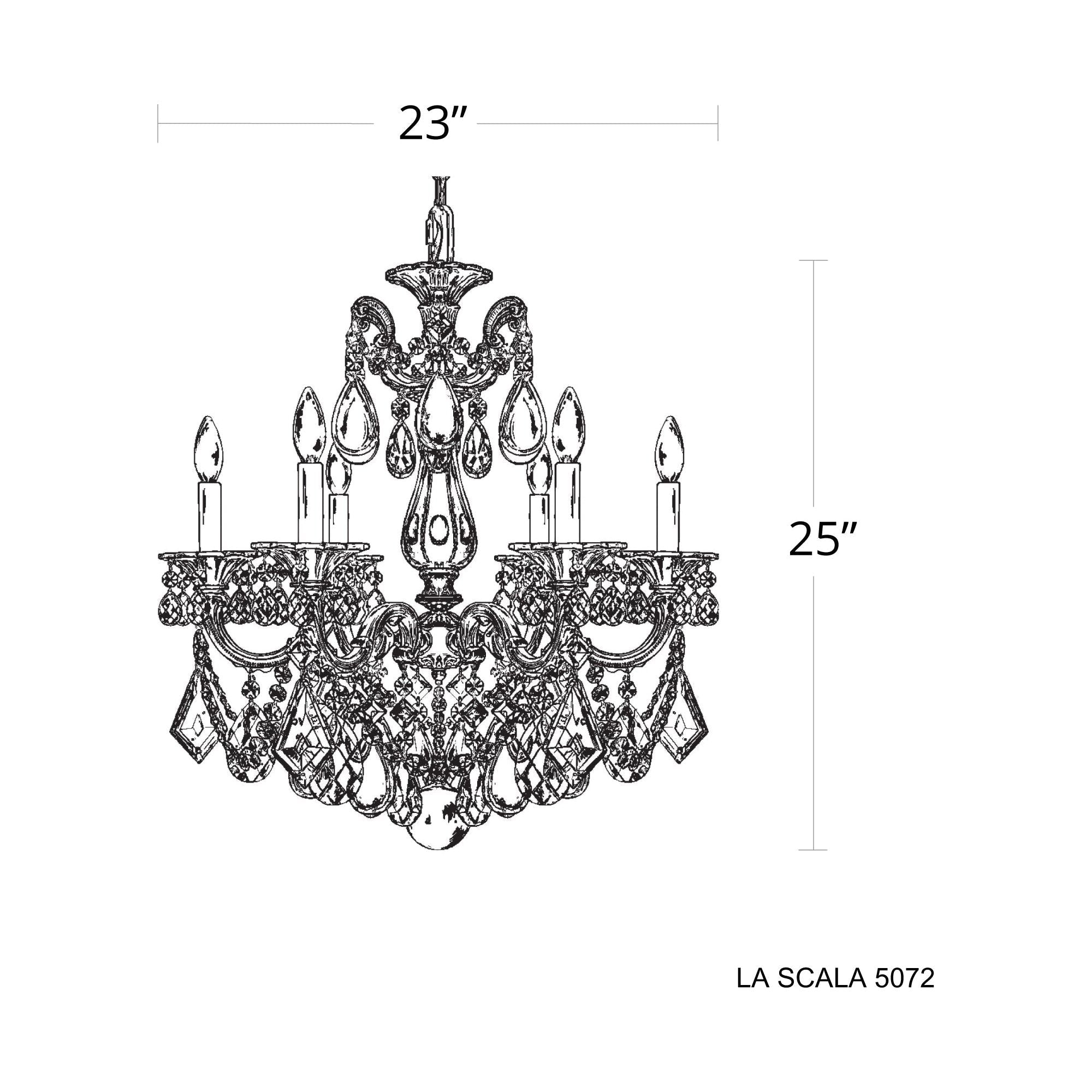 La Scala 6-Light Chandelier