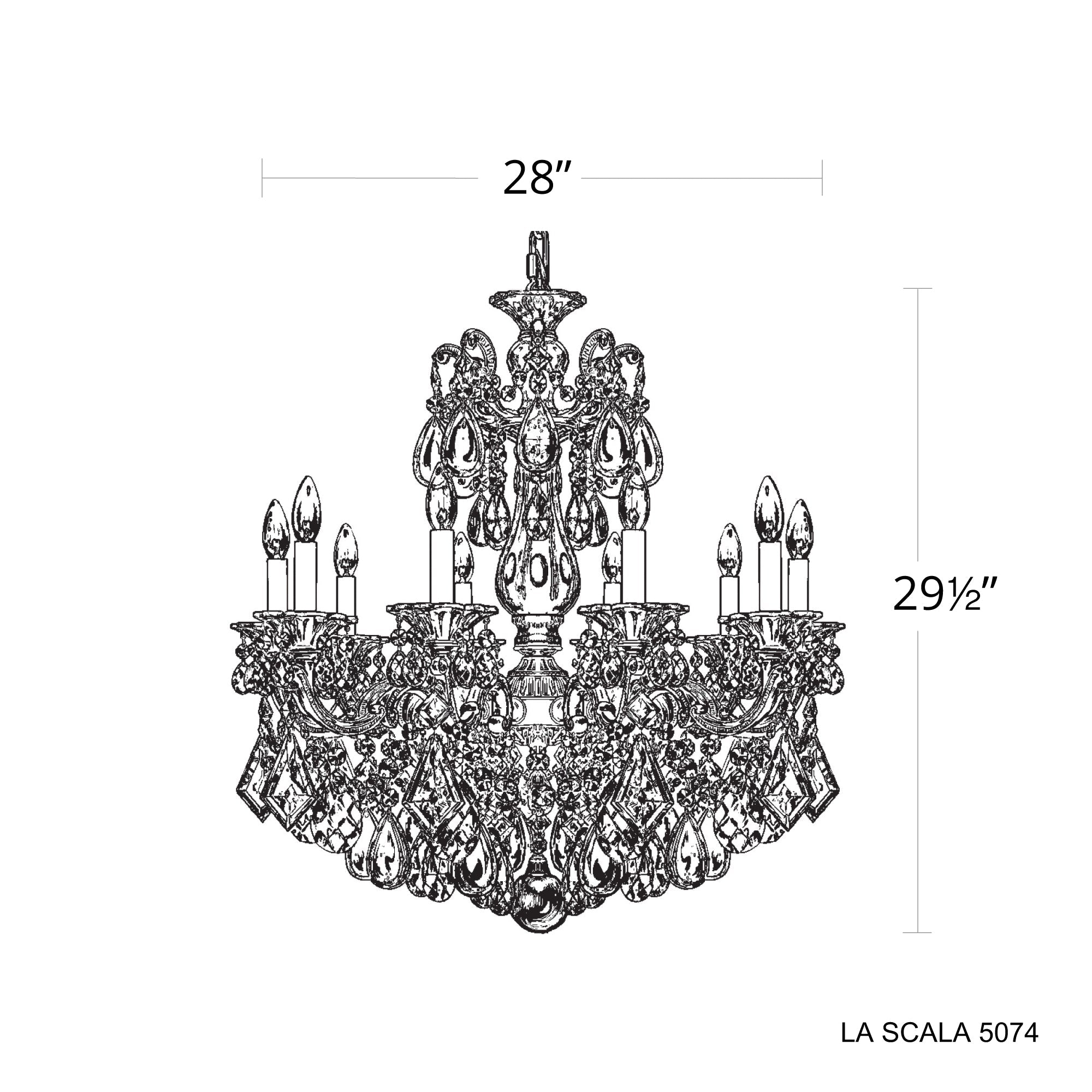 La Scala 10-Light Chandelier