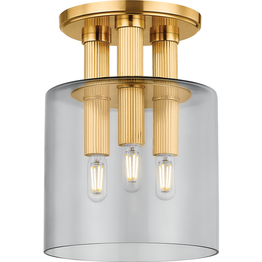 Crystler 3-Light Flush Mount