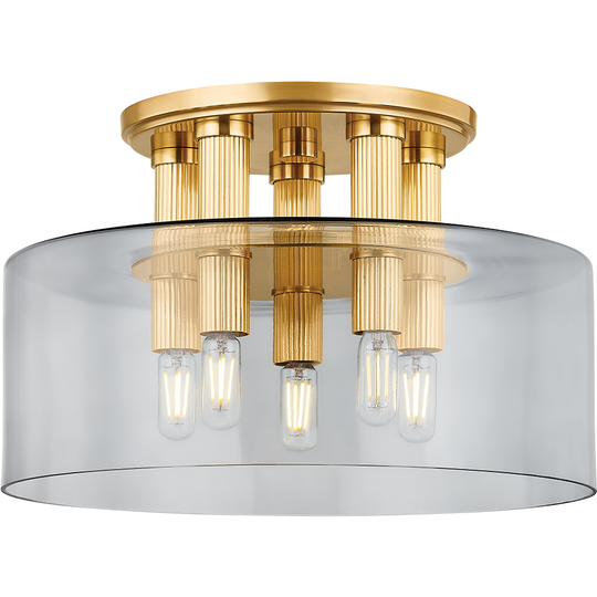 Crystler 5-Light Flush Mount