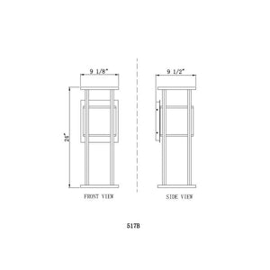 Luca 2-Light 24" Outdoor Wall Light