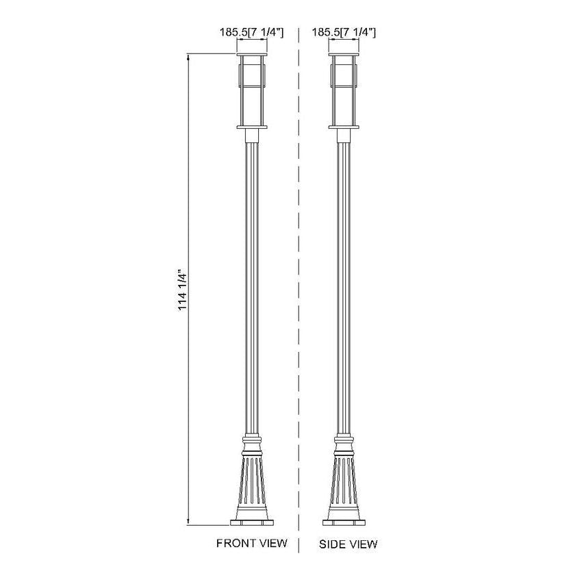 Luca 1-Light Outdoor Post Mounted Fixture