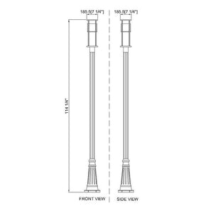 Luca 1-Light Outdoor Post Mounted Fixture