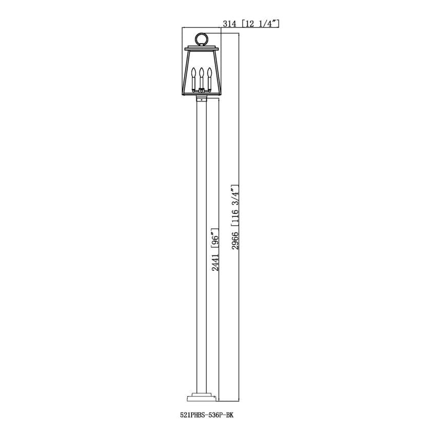 Broughton 4-Light Outdoor Post Mounted Fixture