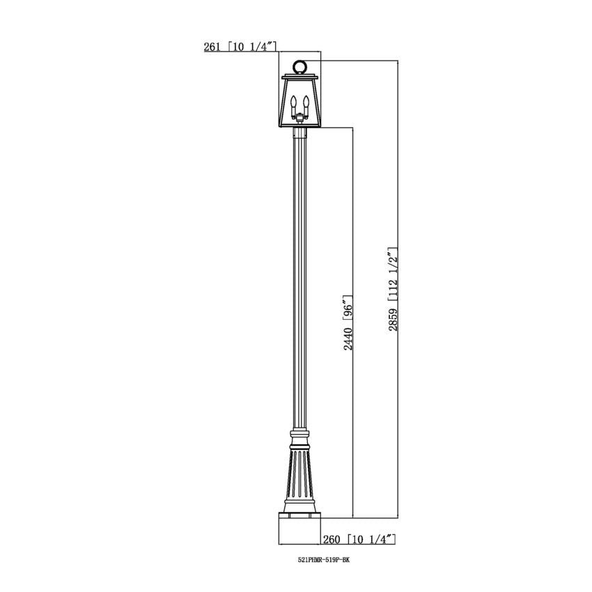 Broughton 2-Light Outdoor Post Mounted Fixture