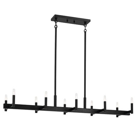 Erzo 50" 10-Light Linear Chandelier