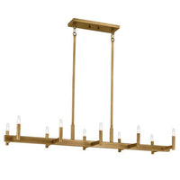 Erzo 50" 10-Light Linear Chandelier