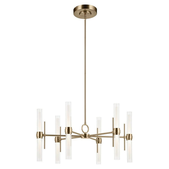 Riven 33" LED 12-Light Chandelier