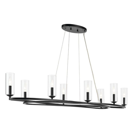 Harpin 52.5" 8-Light Linear Chandelier