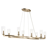 Harpin 52.5" 8-Light Linear Chandelier