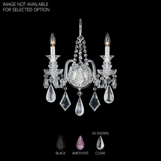 Hamilton Rock Crystal 2-Light Wall Sconce