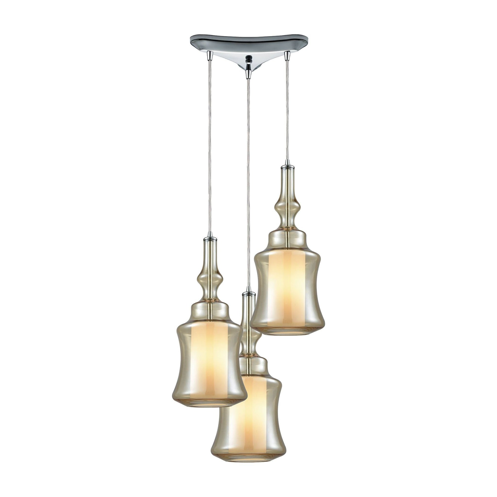 Alora 3-Light Triangular Pendant