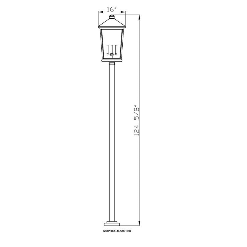 Beacon 4-Light Outdoor Post Mounted Fixture