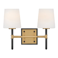 Saunders Small Two Light Vanity