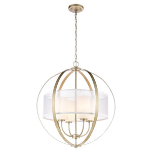Diffusion 24" Wide 4-Light Chandelier