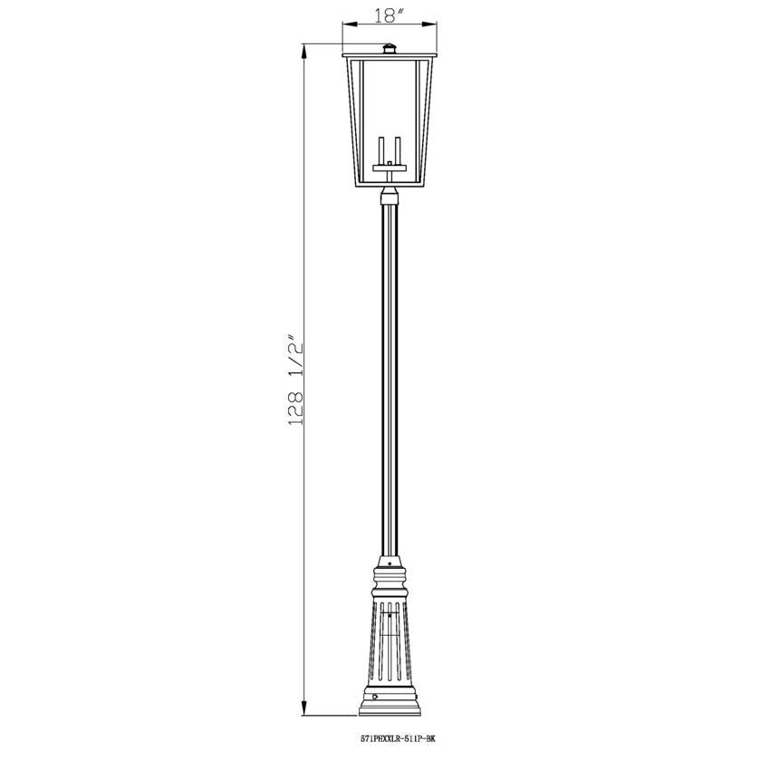 Seoul 4-Light Outdoor Post Mounted Fixture