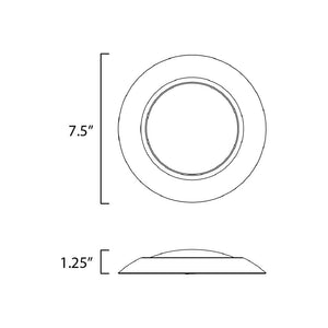 Diverse 7.5" LED Flush Mount 3000K